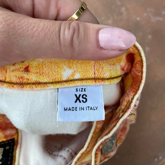 Roberto Cavalli "oranges" 1997 runway print capri pants - Picture 7 of 7